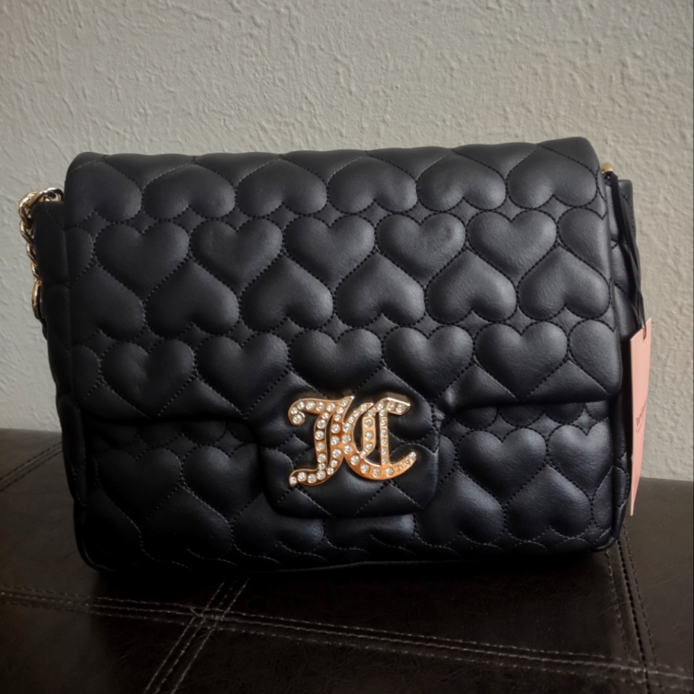 Juicy Couture Brighter Than A Diamond Quilted Heart Shoulder Bag